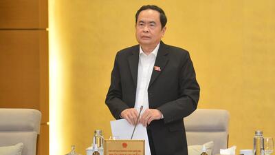 Phó Chủ tịch Thường trực Quốc hội Trần Thanh Mẫn điều hành nội dung làm việc 